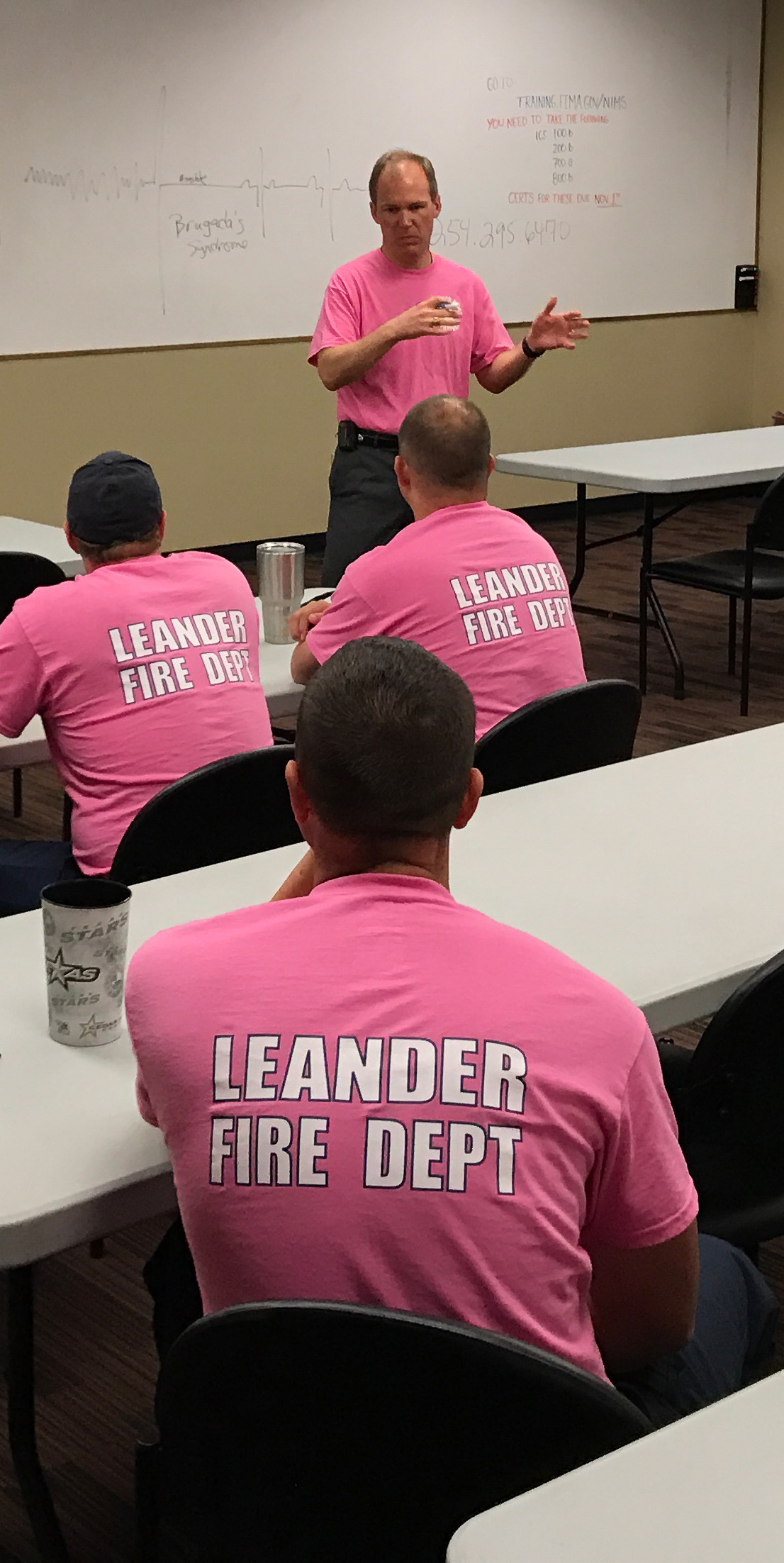 Image of Leander Firemen in class.
